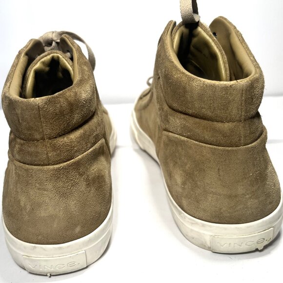 VINCE Men's Mid Top Tan Sneakers Trainers Athletic Shoes US Size 11.5 - Picture 7 of 13